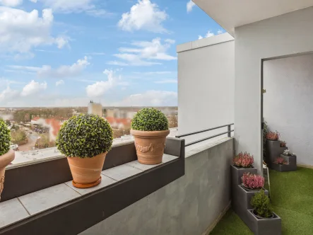 Blick vom Balkon - Wohnung kaufen in Garbsen - Barrierefreie 4-Zimmer-Eigentumswohnung mit Aufzug in zentraler Lage von Garbsen