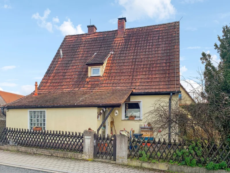 Ansicht - Haus kaufen in Roth - Charmantes Einfamilienhaus mit Garage in Roth