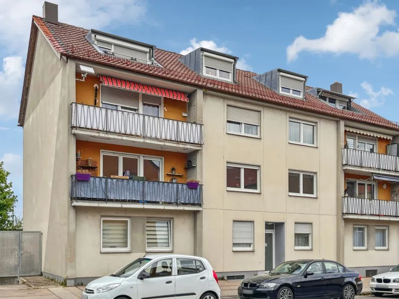 Außenansicht - Wohnung kaufen in Augsburg - Charmante 3-Zimmer-Wohnung in Augsburg-Oberhausen zur Kapitalanlage