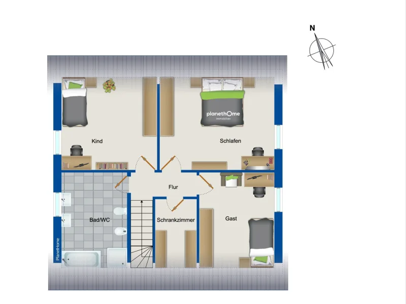 Grundriss - Dachgeschoss