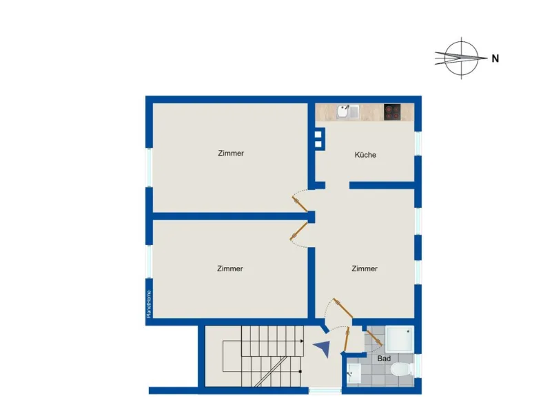 Grundriss - 1. Obergeschoss