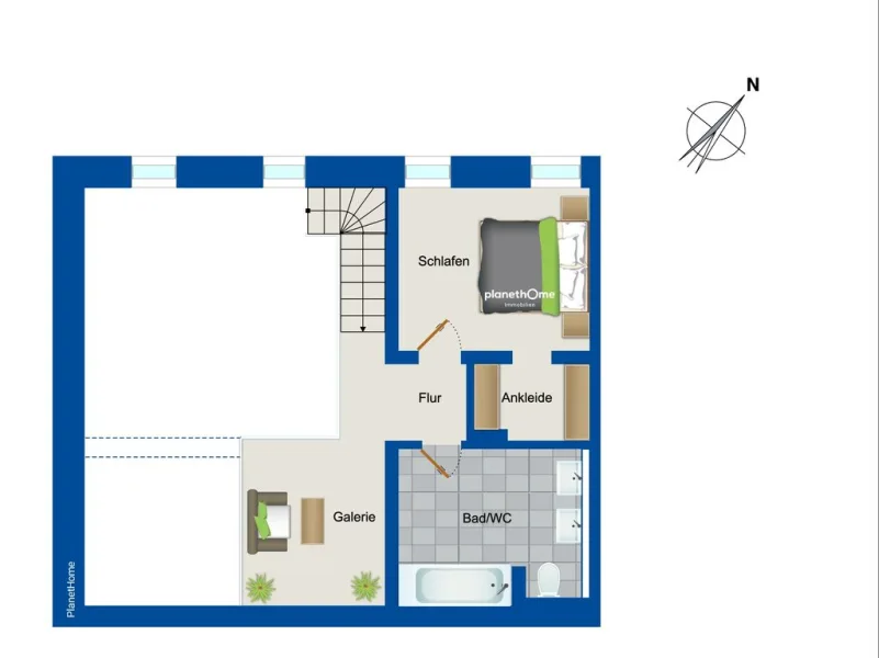 Grundriss 1. Obergeschoss