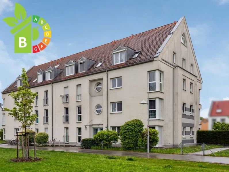 Hausansicht - Wohnung kaufen in Nürnberg - Attraktive 3,5-Zimmer-Galeriewohnung in Nürnberg Röthenbach bei Schweinau