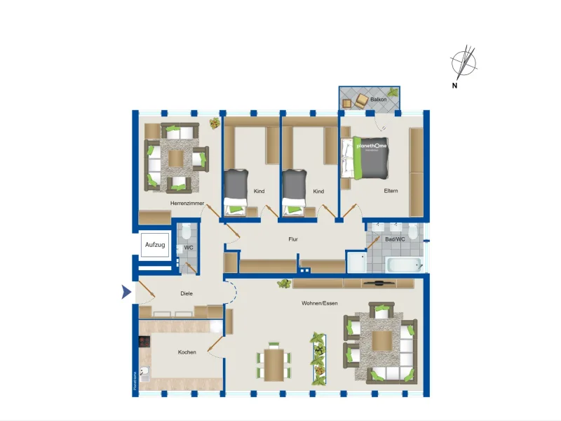 Grundriss 2. Obergeschoss