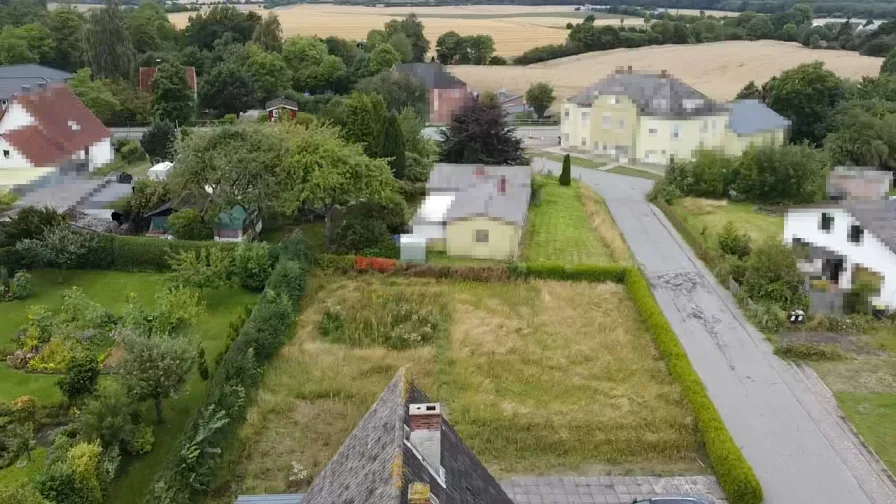 Luftbild auf Grundstück - Grundstück kaufen in Kappeln - Freies Baugrundstück in Kappeln an der Schlei