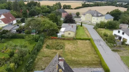 Luftbild auf Grundstück - Grundstück kaufen in Kappeln - Freies Baugrundstück in Kappeln an der Schlei