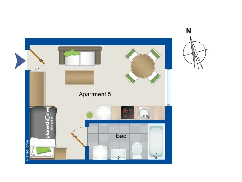 Grundriss App. Souterrain 