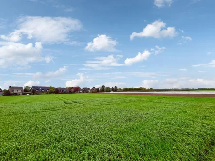 Grundstück Richtung Westen - Grundstück kaufen in Kaarst - 15.000 qm Landwirtschaftsfläche mit Bebauungsfantasie in Kaarst-Driesch
