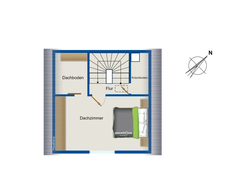 Grundriss - Spitzboden