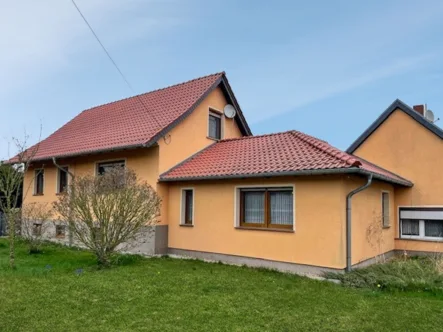 Außenansicht - Haus kaufen in Uebigau-Wahrenbrück - Schönes Einfamilienhaus mit viel Gestaltungsmöglichkeiten und ruhig gelegen in  Langenneuendorf