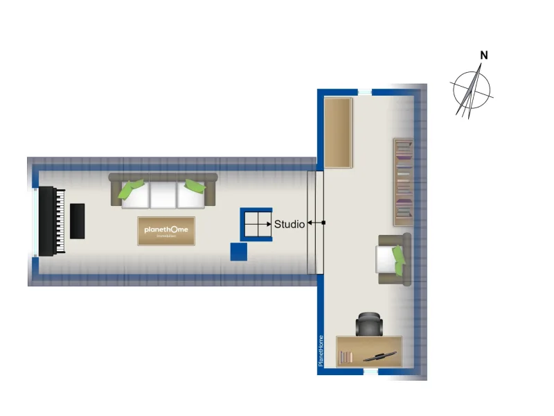 Grundriss Spitzboden