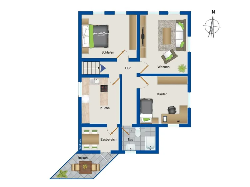 Grundriss - 1. Obergeschoss