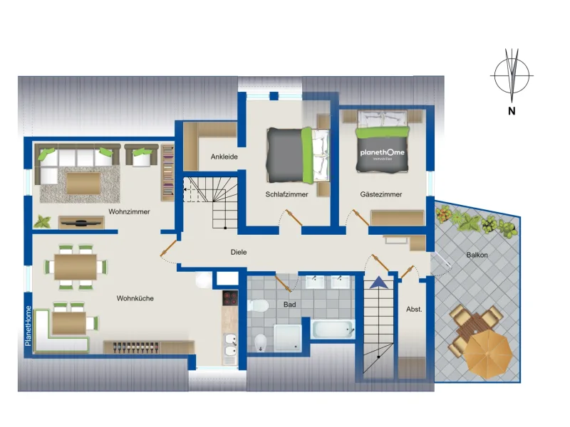 Grundriss 2. Obergeschoss