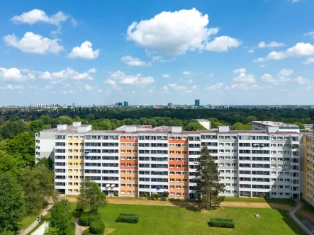 Blick von oben - Wohnung kaufen in München - Tolles Apartment mit Alpenblick zur Geldanlage in München-Neuperlach