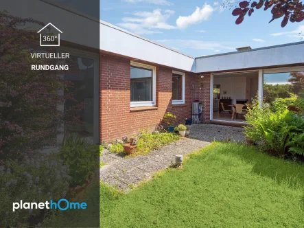 Titelbild - Haus kaufen in Wedel - Familienfreundlicher Atrium-Bungalow mit 4 Zimmern in schöner Wohnlage in Wedel