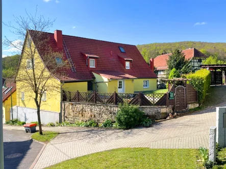 Frontansicht - Haus kaufen in Arnstadt - Einmalig  - schönes Bauernhaus mit viel Platz und Charme