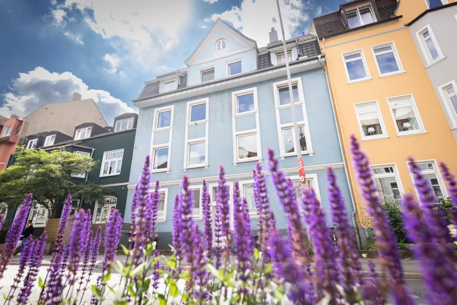 Ansicht Haus - Wohnung kaufen in Osnabrück - Exklusive Eigentumswohnung mit einzigartigem Ausblick über die Osnabrücker Wüste 