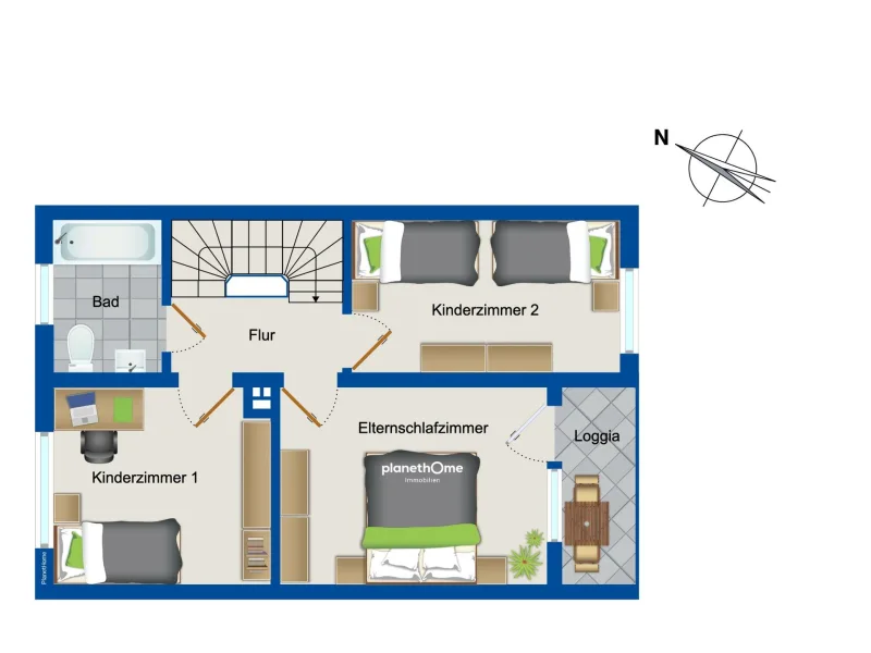 Grundriss Obergeschoss