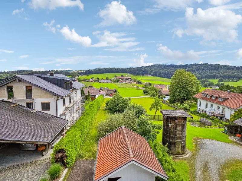 Blick vom Balkon