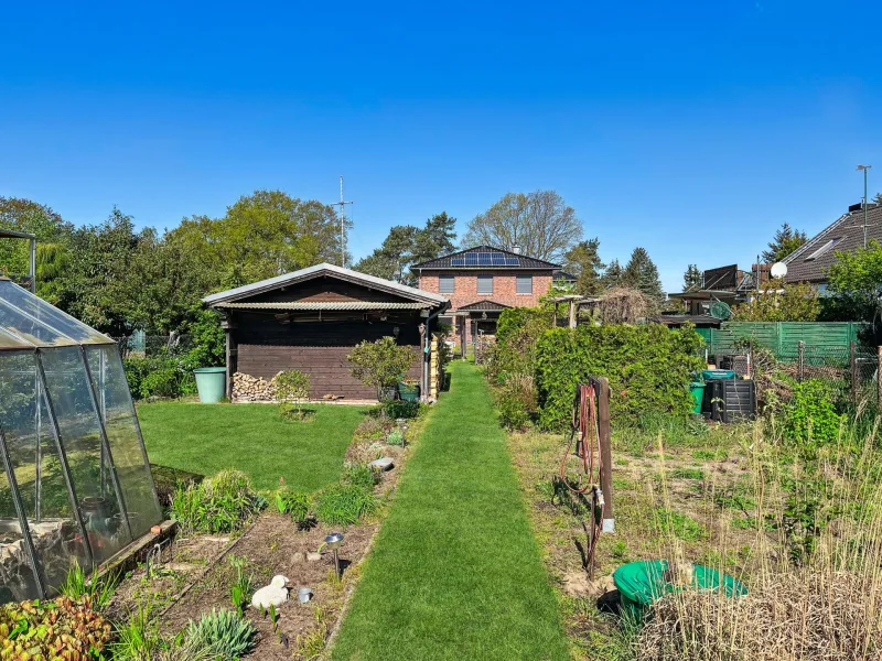 Gartenansicht - Grundstück kaufen in Brandenburg - Bauträgerfreies Baugrundstück in beliebter Siedlung in Brandenburg an der Havel