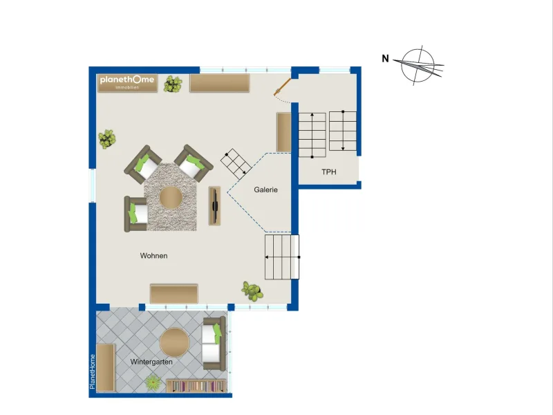 Grundriss Split Level