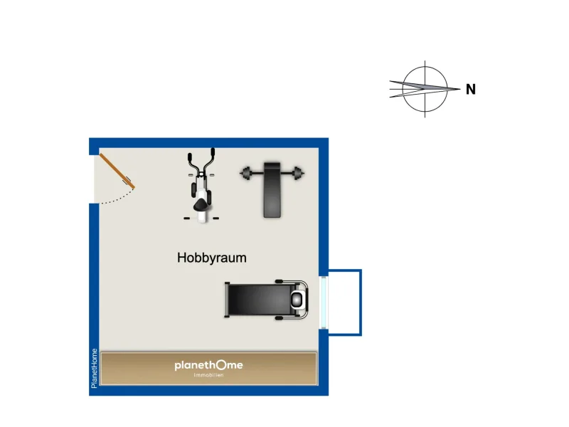 Grundriss Hobbyraum UG