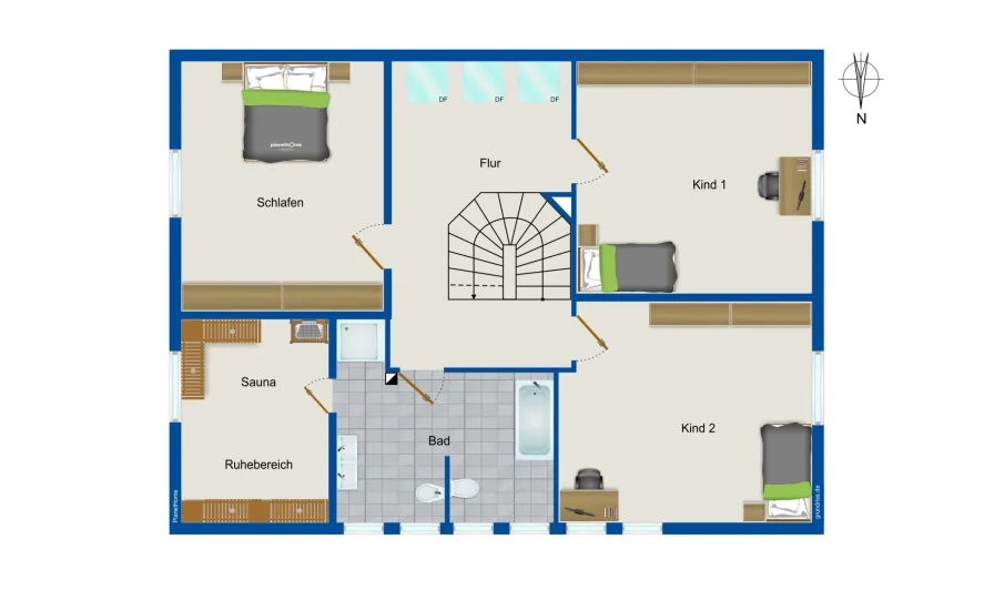 Grundriss Obergeschoss