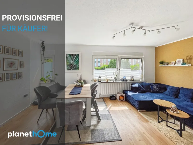 Titel mit Banner - Wohnung kaufen in Osnabrück - 3 Zimmer Erdgeschosswohnung mit vielfältigen Nutzungsmöglichkeiten in Osnabrück