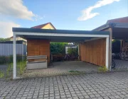 Doppelcarport mit Schuppen