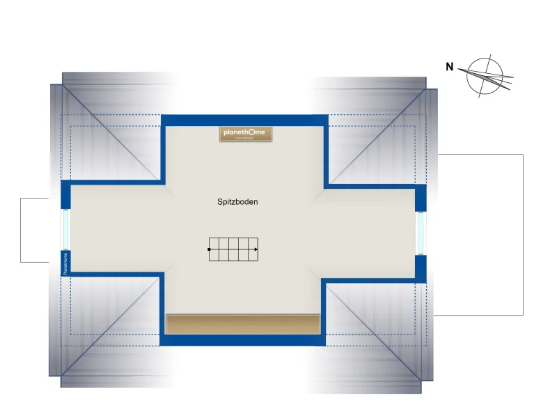 Grundriss Spitzboden