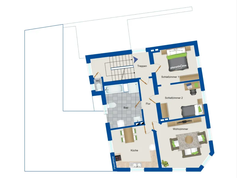 Grundriss 2. Obergeschoss