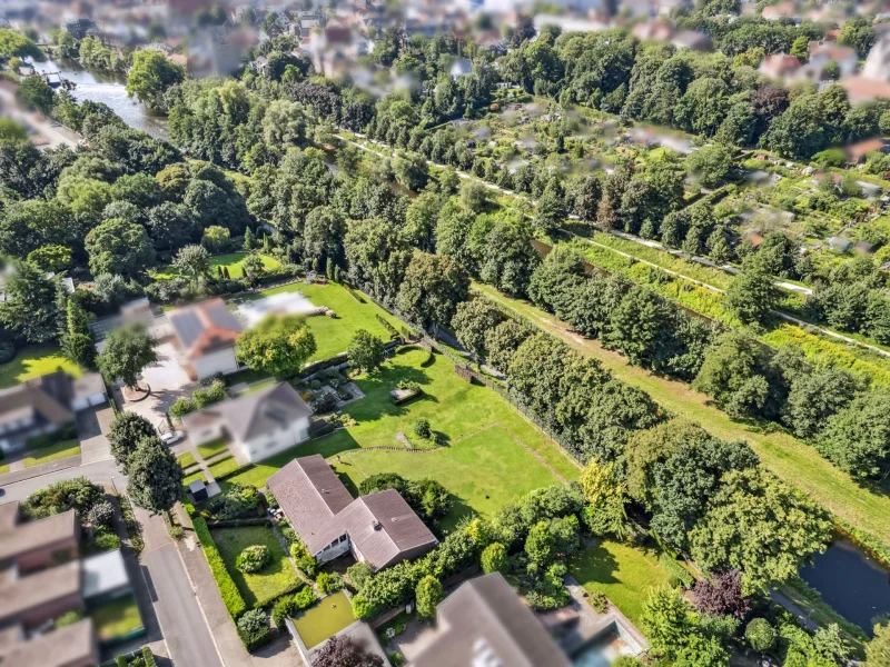 Luft 1 - Haus kaufen in Rheine - VIP! Einmalige Möglichkeit!! Exklusives und luxuriöses Grundstück in TOP Lage mit Emsblick in Rheine