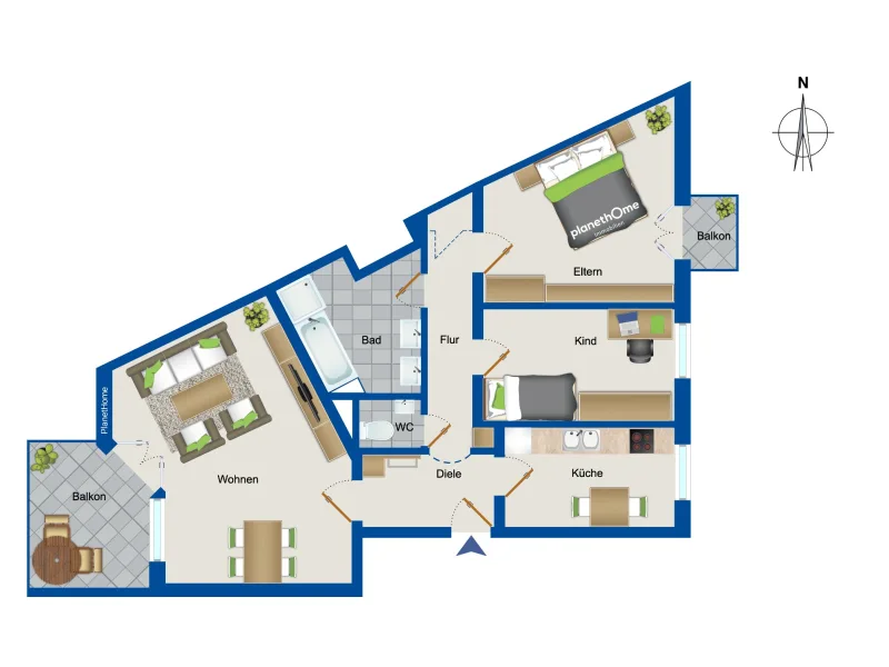 Grundriss - 1. Obergeschoss