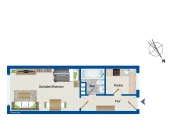 Grundriss Apartment 3