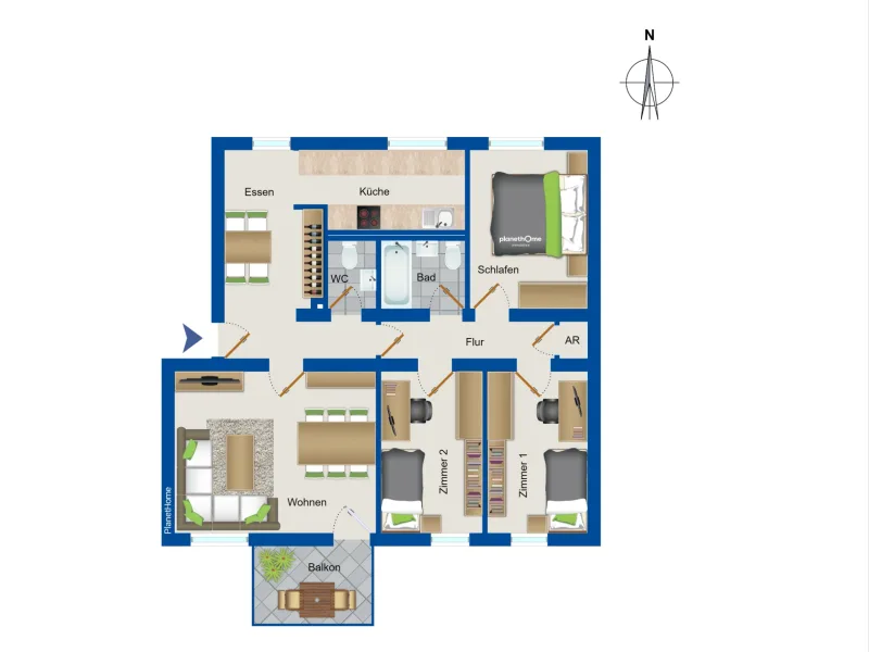 Grundriss 1.Obergeschoss