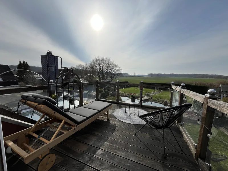 Terrassenblick - Haus kaufen in Altenholz - Gepflegtes Reihenmittelhaus mit Einliegerwohnung in Sackgassenlage am Feldrand in Altenholz