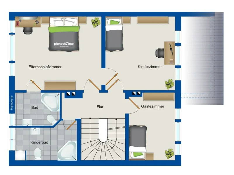 Grundriss 2. Obergeschoss