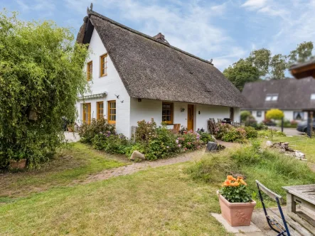 Titelbild - Haus kaufen in Tespe - Kapitalanlage: Doppelhaus als Einfamilienhaus mit Reetdach in begehrter Lage von Tespe an der Elbe