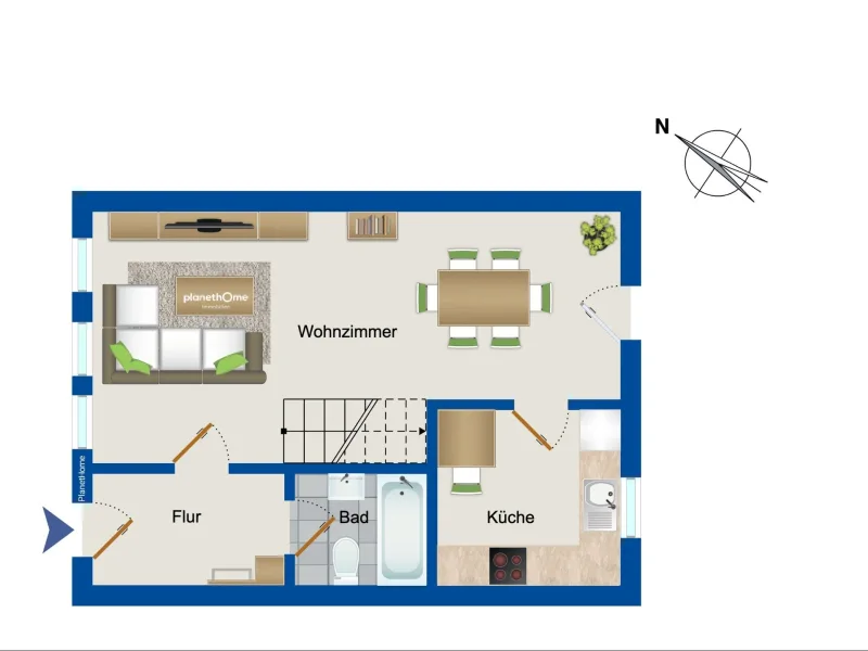 Grundriss - Erdgeschoss