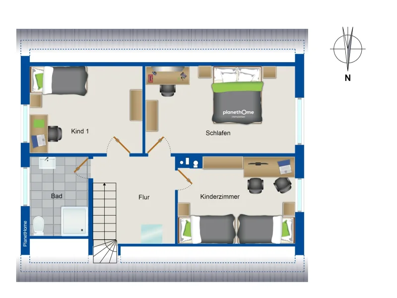 Grundriss Dachgeschoss