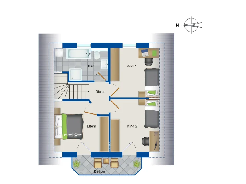 Grundriss Dachgeschoss