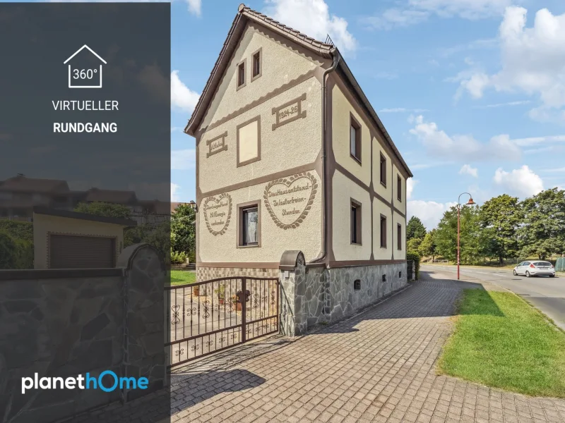 Titelbild - Haus kaufen in Grimma - Historisches Einfamilienhaus mit Terrasse und Garten in zentraler Lage von Grimma