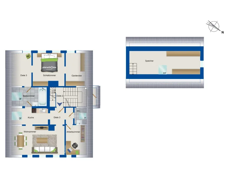 Grundriss Dachgeschoss