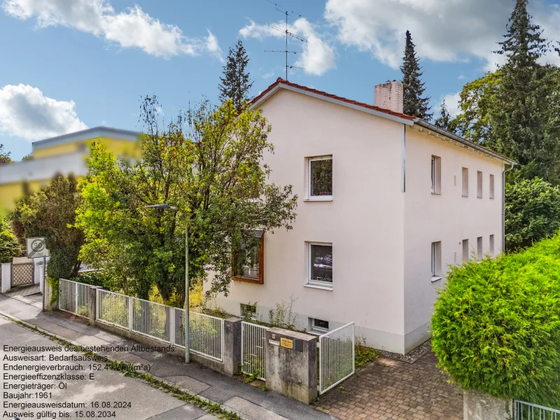 Gebäudeansicht - Haus kaufen in München - Ansprechendes Zweifamilienhaus mit großem Grundstück in begehrter Lage in München - Berg am Laim