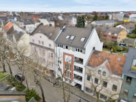 Titel - Wohnung kaufen in Düsseldorf - Traum-Penthouse-Wohnung im Benrather Stadtkern: 144 m² + große Dachterrasse +Tiefgarage