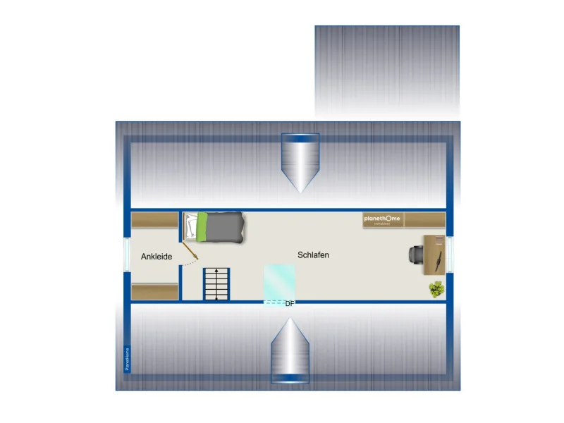 Grundriss Spitzboden