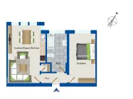 Grundriss Wohnung 09 im 1. OG