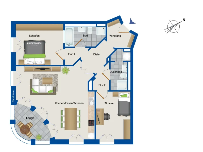 Grundriss 5. Obergeschoss