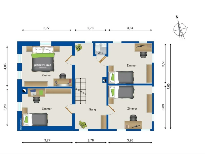 Grundriss Obergeschoss