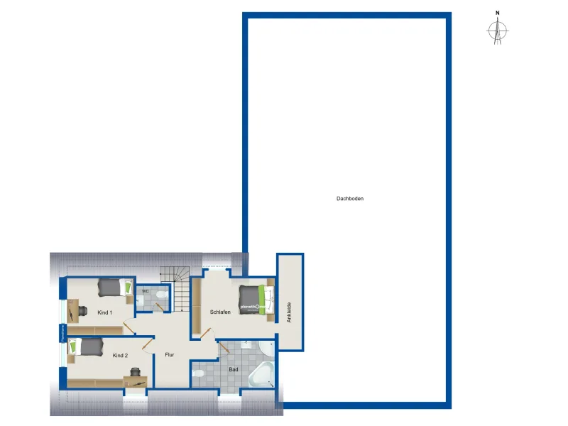 Grundriss Dachgeschoss